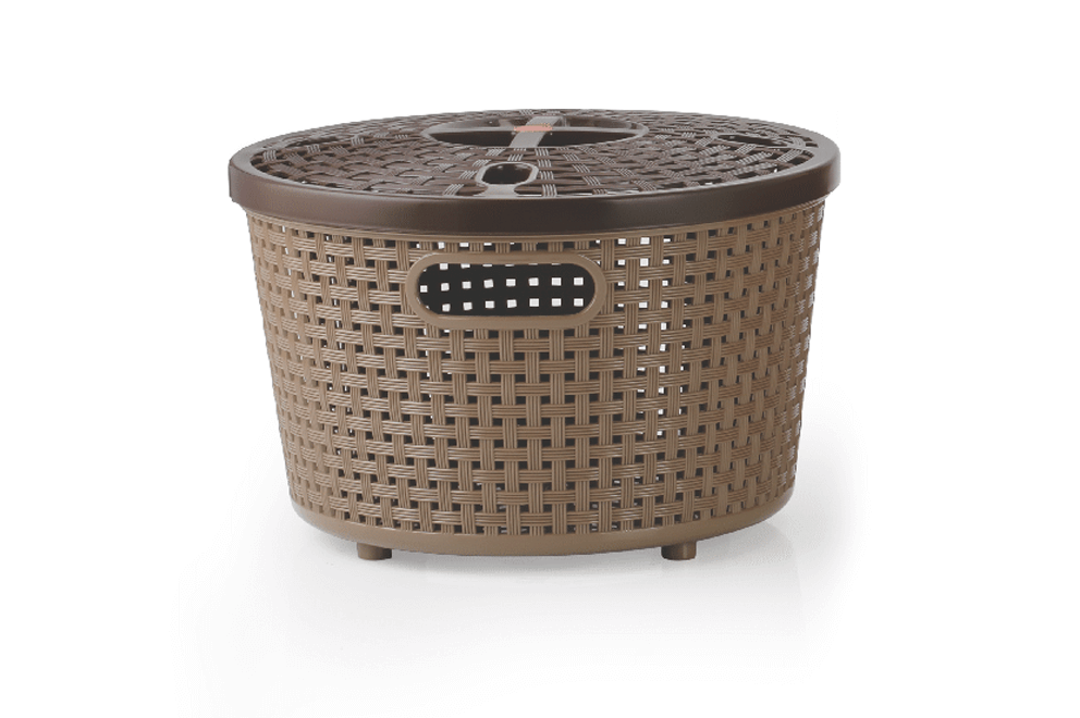 SILKY BASKET WITH LID